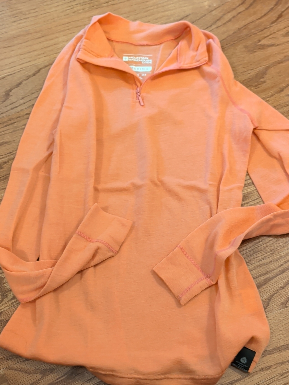 Mountain Hardwear Women's Peach Quarter-Zip Pullover Sweater